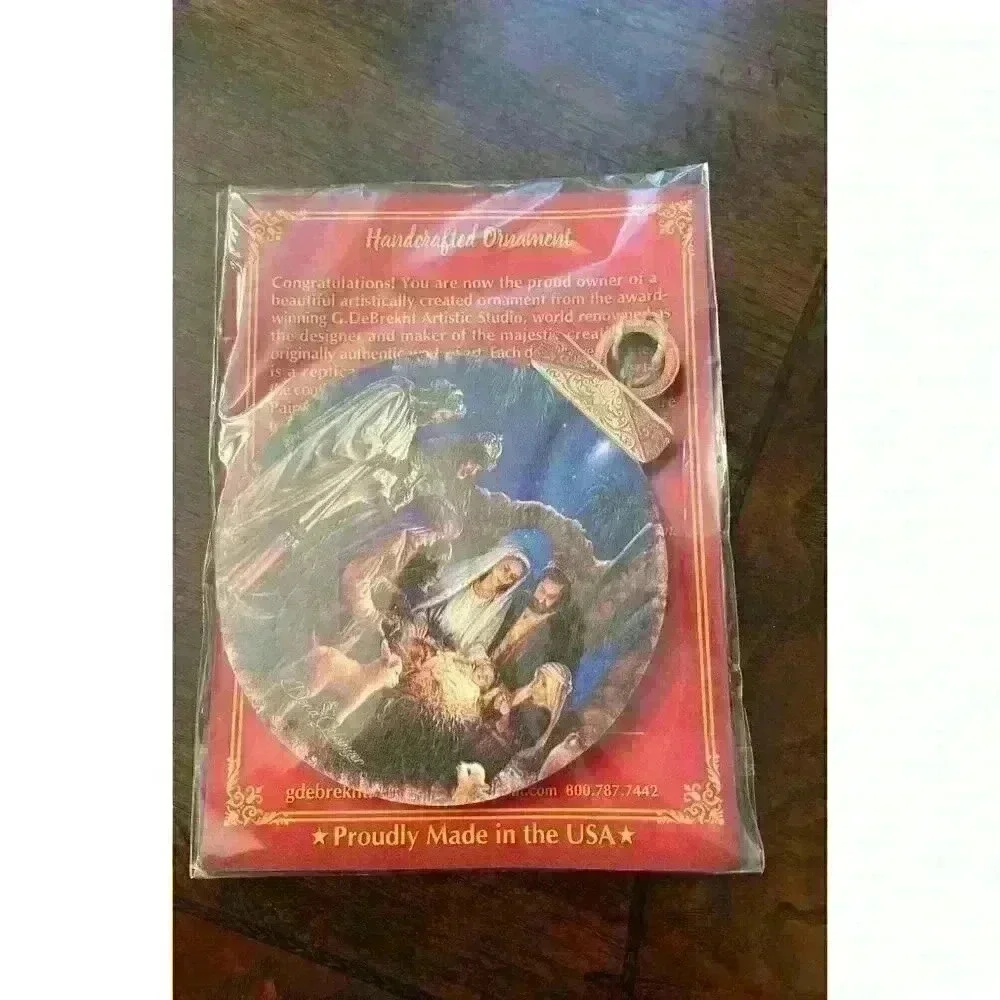 Nativity‎ Scene Handcrafted Ornament